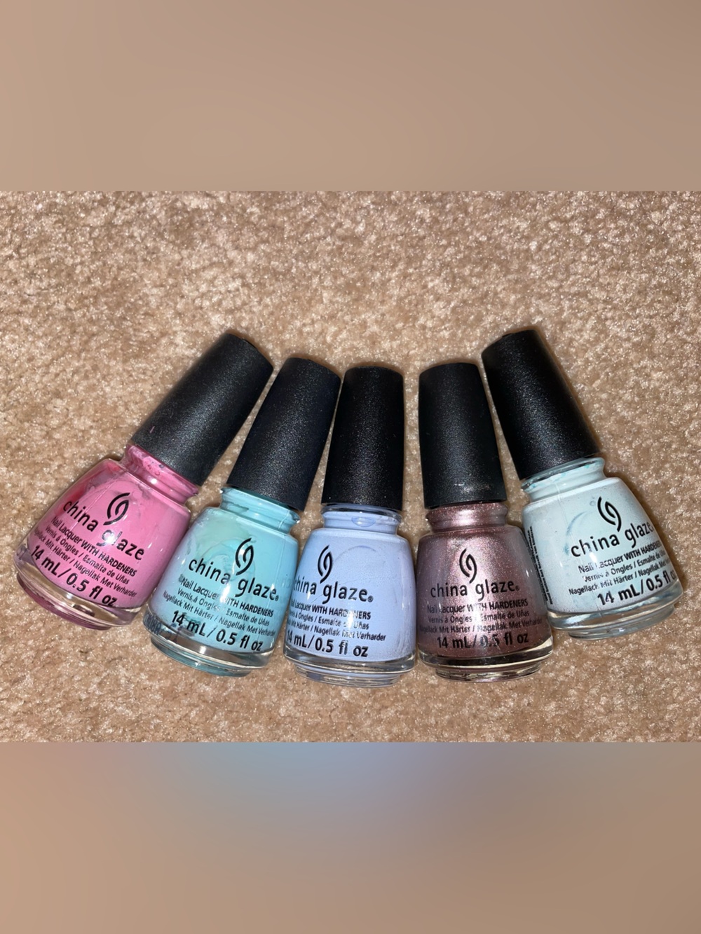 China Glaze Nail Polish Bundle of 5
